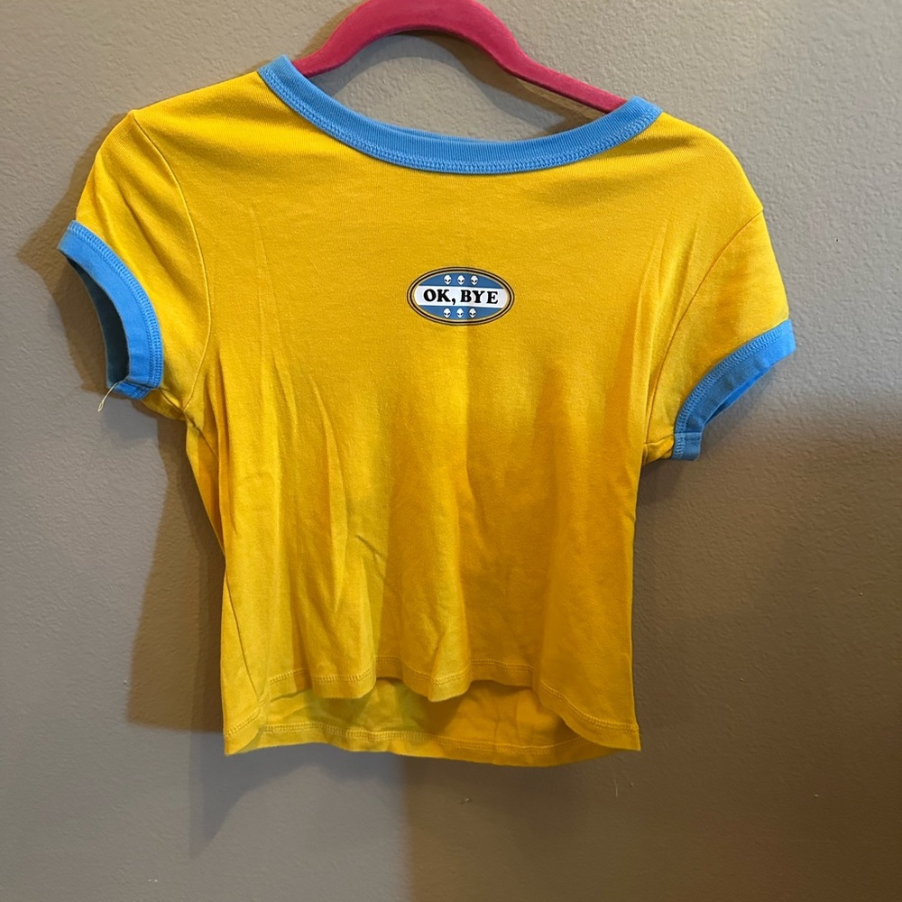 Yellow and Blue Graphic Tee